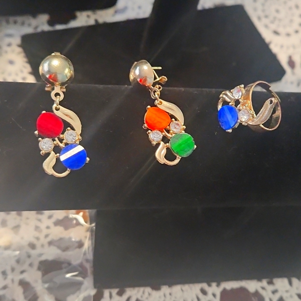 Earrings and ring
